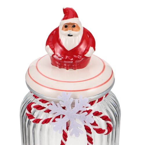 Tarro de Vidrio para Almacenar Dulces Navideños Hermético y Versátil 4