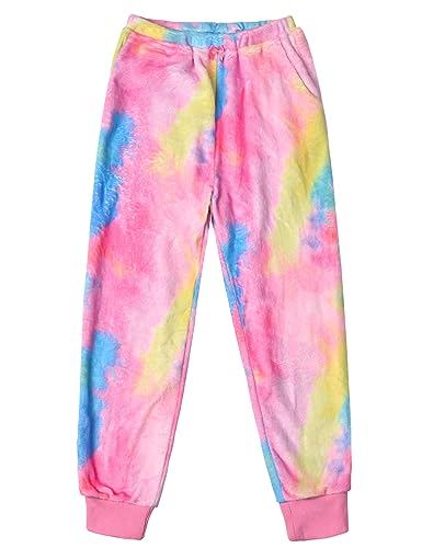 Jxstar Girls Plush Fleece Pajamas Pj Pants Soft Warm Winter Fall Sleepwear
