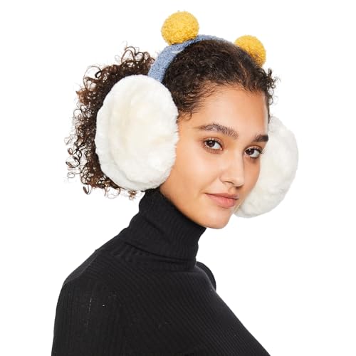 Surblue Unisex Winter Earmuffs Foldable Ear Warmers Fuzzy Cute Warm Ear Covers2