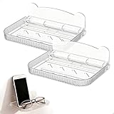 【Maintien sûr grâce à une barrière de protection】 : La barrière de protection de 2 cm de haut sur les étagères murales empêche. Cette conception garantit un rangement sûr et stable sur n'importe quelle surface murale, et est idéale pour une étagère murale cuisine ou une tablette murale rabattable.