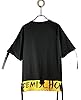 Hello MrLin Men's Techwear Hip Hop T-Shirt Streetwear Fashion Short Sleeve Top Black #3