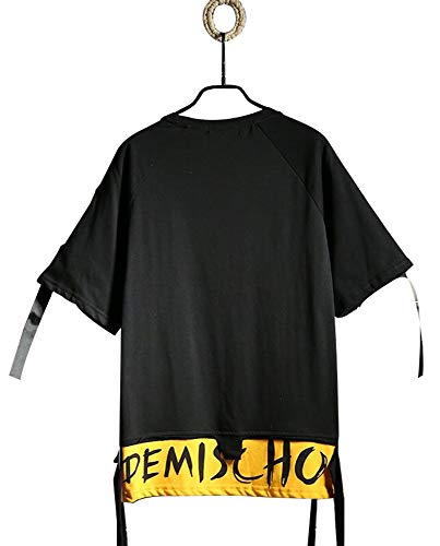T-Shirt Techwear Hip Hop aux Sangles Tactiques Avant-Garde - 4