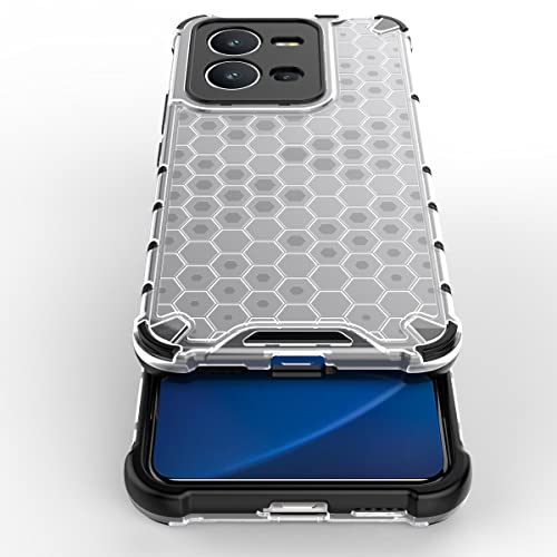 Image of Glasgow Back Case Cover Compatible with [ Vivo V25 5G ] (Stylish Design) - Transparent