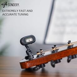 Sondery Accordeur à clipser rechargeable TFT écran pour guitare, basse, ukulélé et instruments à vent, tête d’accordeur chromatique étalonnage 410-460 Hz, facile à lire dans des lumières fortes, - Les Beatles, Paul McCartney, John Lennon, RIngo Starr, George Harrison Sondery Accordeur à clipser rechargeable TFT écran pour guitare, basse, ukulélé et instruments à vent, tête d'accordeur chromatique étalonnage 410-460 Hz, facile à lire dans des lumières fortes, – Image 7