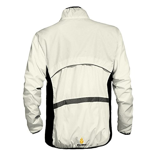 WOLFBIKE Cycling Jacket Jersey Long Sleeve Wind Coat, Color: White, Size: M - Thumbnail 3