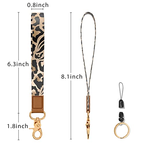 Image of Wrist Lanyard Key Chain, Wristlet Strap Keychain Holder for Women Men Car Keys Wallet Card Phone