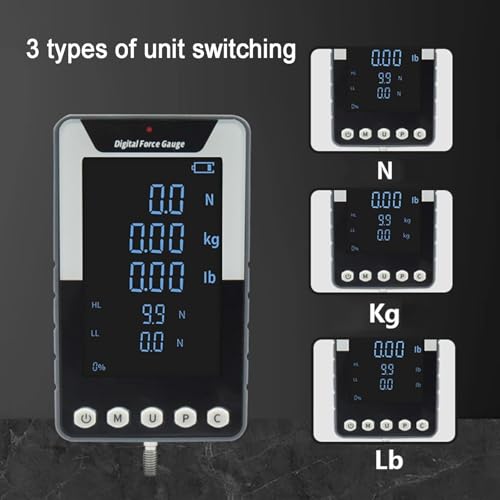 Compteur de force numérique 300N pour test de compression et traction push pull avec 5 sondes - 4
