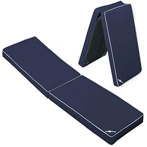 Oceansouth Boat Seat Cushion (Blue, Length 71" x Width 15" x Height 2-1/2") Cushion Cover Sponge Bench Patio Chair seat high pad Porch Swing Kitchen Cushions Boat Seats Accessories Furniture Garden