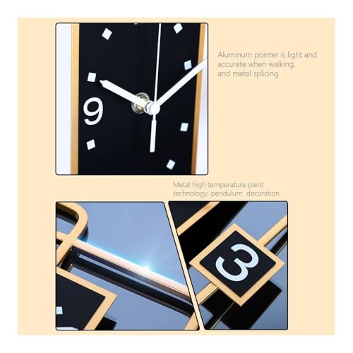 Reloj de mesa decorativo con acabado sofisticado para estancias de diseño y despachos 7