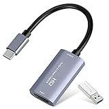 ビデオキャプチャーカード USB3.0 HDMIからUSB Cオーディオキャプチャーカード 4K 1080P 60FPS キャプチャ Type-Cアダプターデバイス付き ゲームライブストリーミングビデオレコーダー用 Windows Mac OSシステムOBS Zoom対応