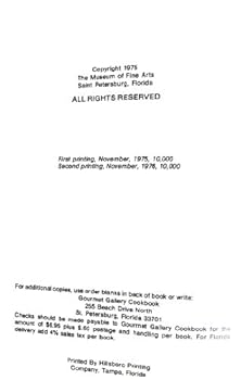 Paperback Gourmet Gallery Cookbook Book