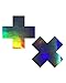 Pastease Hologram Cross Rave Pasties (Set of 2 Pasties)