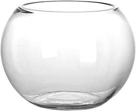 Vaso de Vidro Redondo Tipo Aquário 2,5L – Terrário Decorativo para Plantas, Suculentas e Arranjos