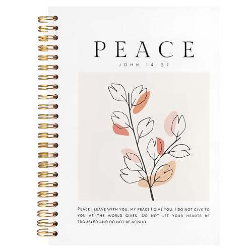 BearCake Peace I Leave with You Boho Floral Christian Notebook