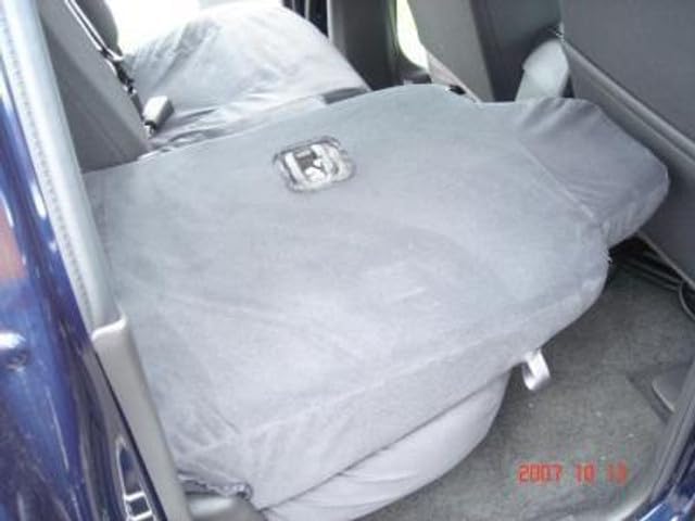 Durafit Seat Covers Made to Fit 2004-2012 Chevy Colorado and GMC Canyon Crew Cab Rear 60/40 Seat. Made in Gray Velour