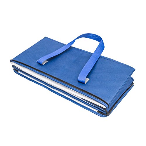 Planet E Reusable Grocery Picnic Shopping Bags - Heavy Duty Colorful Collapsible Insulated Zip Coolers (Pack of 2)