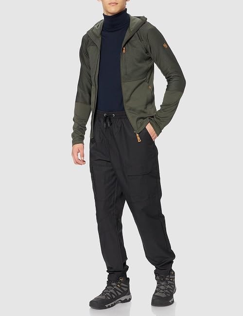 Image of Fjallraven Abisko Men's Trail Full Zip Hooded Fleece - Breathable, Comfortable, Lightweight Fleece Warmth - Hiking, Trekking