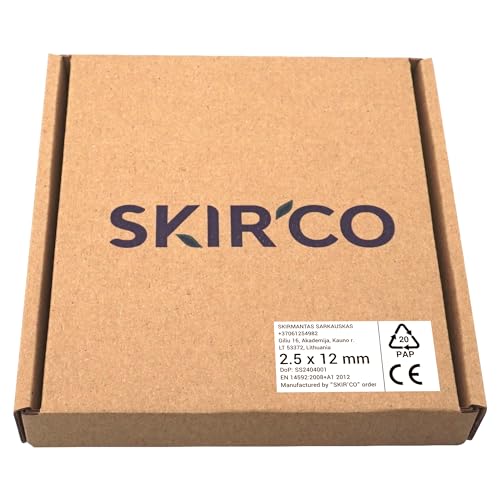 SKIR’CO (100 Stück) Verzinkter Stahl 2,5 x 12 mm Silberholzschrauben, Pozidriv Senkkopf, Spanplattenschrauben, PZ Vollgewinde (100, 2,5 x 12 mm)