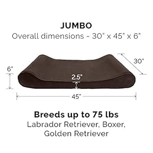 Furhaven-Replacement-Dog-Bed-Cover-Microvelvet-Contour-Luxe-Lounger-Machine-Washable-Espresso-Jumbo-X-Large - Cucciolini Doodles   Furhaven-Replacement-Dog-Bed-Cover-Microvelvet-Contour-Luxe-Lounger-Machine-Washable-Espresso-Jumbo-X-Large