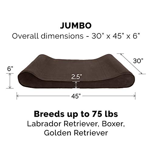 Furhaven-Replacement-Dog-Bed-Cover-Microvelvet-Contour-Luxe-Lounger-Machine-Washable-Espresso-Jumbo-X-Large - Cucciolini Doodles   Furhaven-Replacement-Dog-Bed-Cover-Microvelvet-Contour-Luxe-Lounger-Machine-Washable-Espresso-Jumbo-X-Large