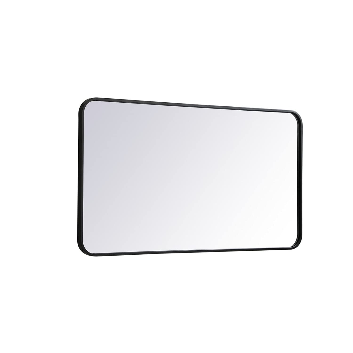 Amazon.co.jp: Elegant Decor ソフトコーナーメタル長方形ミラー 22x40