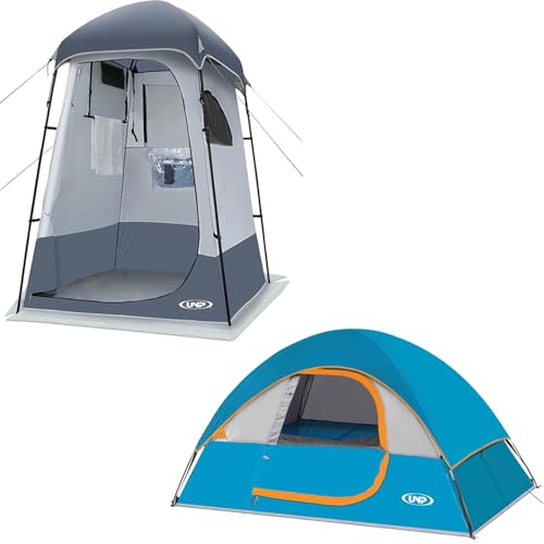 Carpa de camping portátil para 2 personas y ducha