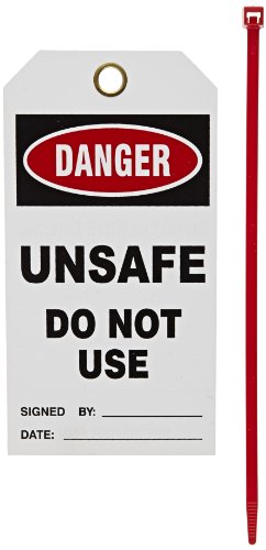 Brady Tg005e signalisation des vannes bloquées avec l'étiquette Prinzing Danger Tag