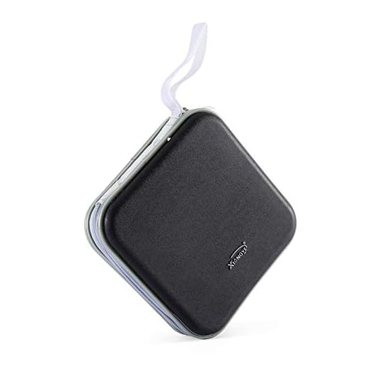 40 CD/VCD/DVD Case Binder Portable Hard Plastic Disc Container Black