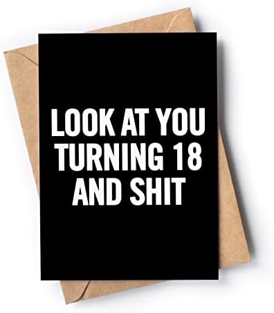 Funny 21st Birthday Card for men or women with envelope | Joke card for someone who is turning 21 years old | Original and unique present idea for son, daughter.