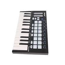 [PRECISE CONTROL] 25 velocity-sensitive keys with customizable curves ensure accurate playing; 16 pressure-sensitive RGB pads for expressive performance; 2 touch sensors for dynamic pitch bend and modulation. [PERSONALIZED SETTINGS] 8 knobs can be as...