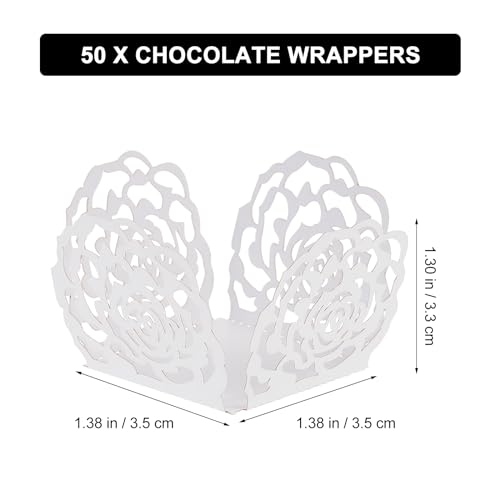 Caissettes en papier pour chocolats x50 moules truffes mignardises - 3