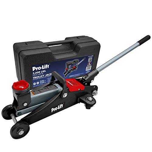 Pro-LifT F-2315PE Grey Hydraulic Trolley Jack Car Lift with Blow Molded Case-3000 LBS Capacity, 12 Inch, Black by Pro-Lift - Image 2