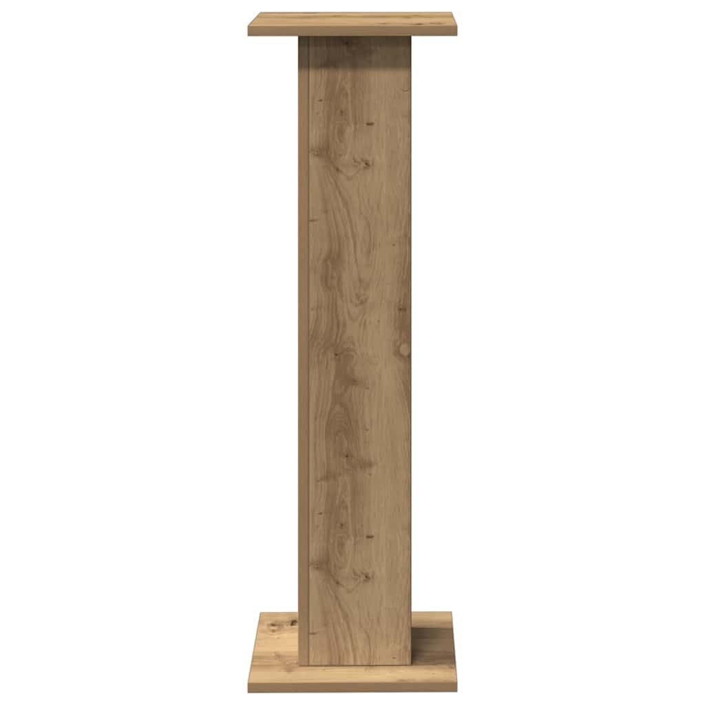 vidaXL Podstawki pod głośniki, 2 szt., dąb artisan, 30x30x95 cm, stojak na głośnik, podstawka do głośnika, podstawki do głośników, stojak pod głośnik