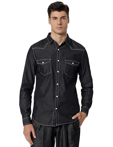 Image of United Colors of Benetton Men's Cotton Slim Fit Shirt