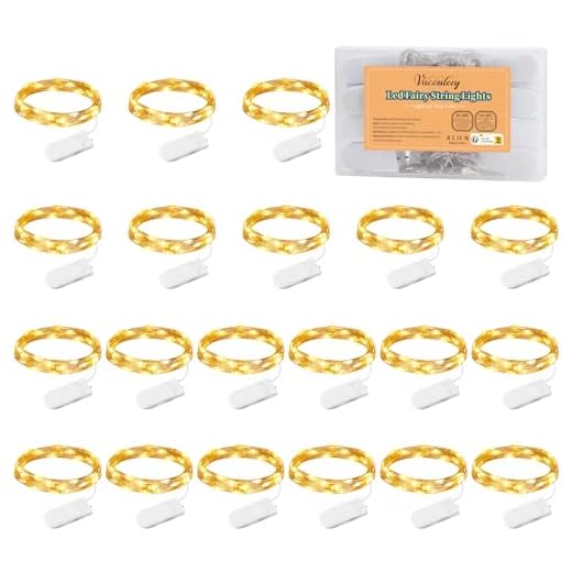 20-pack 1 m 10 LED-ljusslingor batteridrivna ljusslingor varm vit koppartråd, bra för hem trädgård bröllop fest jul halloween konserter barer klubbar hotell inomhus utomhus dekorationer.