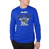 Junk Food Orlando Magic Nothing But Net - NBA Adult Long Sleeve Fan T-Shirt for Men & Women Royal Blue