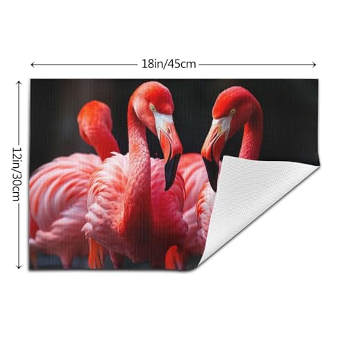 Set de table flamant rose pour repas en terrasse et intérieur chic - 6