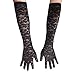 SYAYA Women Vintage Elegant Lace Long Elbow Gloves - Ladies 1920s Fashion Opera Gloves For Tea Party/Wedding/Dinner Parties (Black)