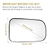 X AUTOHAUX Car Rearview Right Passenger Side Heated Mirror Glass Replacement W/Backing Plate for Honda CR-V CRV 1997 1998 1999 2000 2001 2002 2003 2004 2005