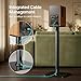 PEGZONE Speaker Stands Pair for Surround Sound,55 LBS Capacity,30.1 inch Floor Bookshlef Speaker Stands,Cable Management,Large Base,1 Pair,Black