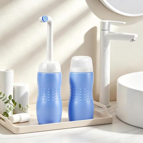 Image of Peri Bottle for Postpartum Care, 500ml /17oz Perineal Cleansing Bottle with 360 Spray & Extendable Nozzle, Upside Down Design for Post-Birth Recovery, Portable Maternity Bathroom Essential