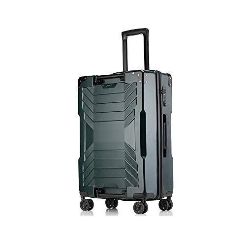 Minmin Trolley Case Universal Rueda Moda Maleta Estudiante Contraseña Embarque Puede Contener Li Box, 65cmX44cmX26cm, Negro, Blanco, Plateado, Amarillo, Verde Maleta de Viaje (Color : D)