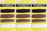 Cordón de bambú para hacer joyas y manualidades, varios tonos tierra, 120 pies, fuerza de 20 libras, paquete de 3