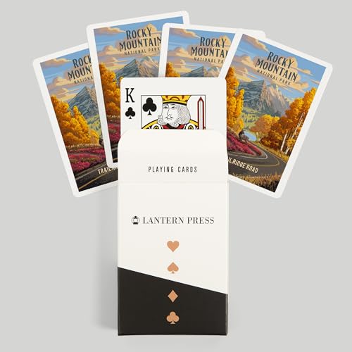 Baraja de poker Lantern Press Rocky Mountain 52 cartas miniatura 6