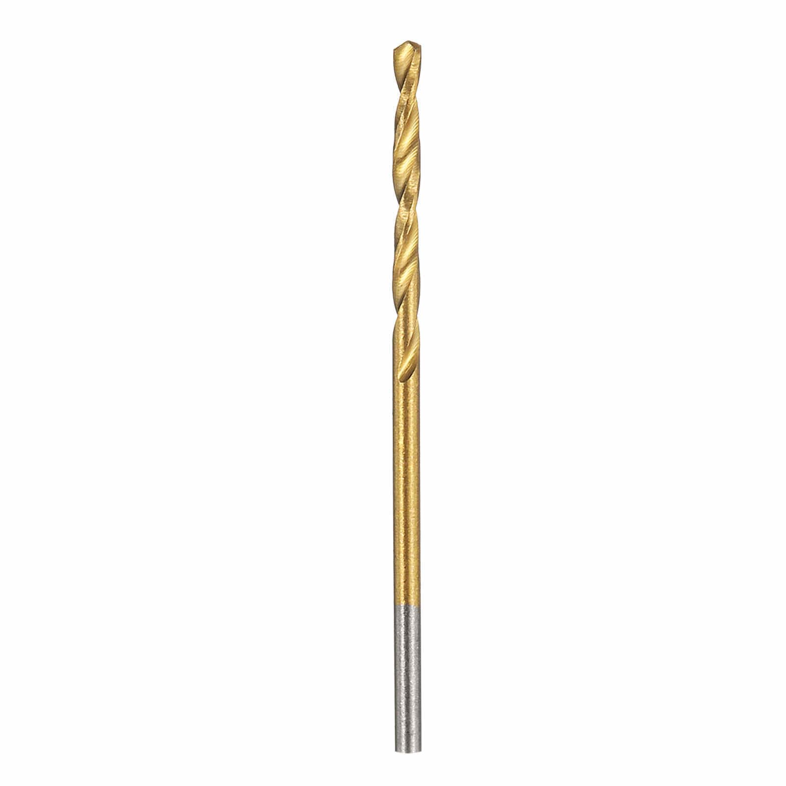 Kozelo 1pcs Drill Bit - [1.2mm Diameter] M42 8% Cobalt HSS Cutting Tool for Machining Hard Metal Stainless Steel Woodworking Handicraft Use, 135° Cutting Angle TiN
