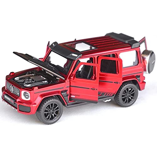 Image of Alloy Car Model Diecasts Metal Toy with Sound /Light /Pull-Back Off-Road Vehicles Car Model Collection Kids Toys Gift Multicolor Pack of 1 (1 /32 Brabus RED)