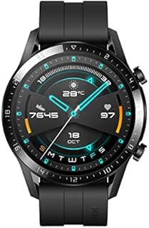 HUAWEI Watch GT 2 (46 mm) Smartwatch, 1,39 Zoll AMOLED-Display mit 3D-Glasbildschirm, 2 Wochen Akkulaufzeit, GPS, 15 Sportmodi, 3D-Glasbildschirm, Bluetooth-Calling Smartwatch, Mattschwarz