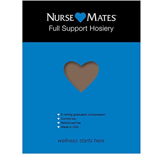 Image of Nurse Mates Graduated Compression Full Support Pantyhose | 6 mmHg | Reduce Leg Fatigue | Re-Inforced Toes