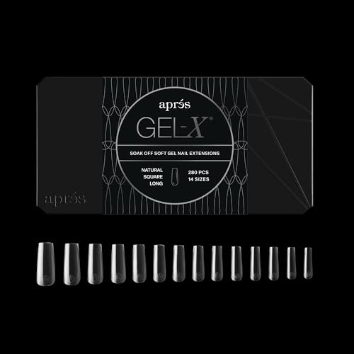 Apres Gel-X Quadratische Nagelspitzen (Natural Square Long 280 Count)