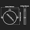 Collier De Fixation Galvanisé 200 Mm Avec Caoutchouc – Support Robuste Pour Tuyaux Ventilation & PVC